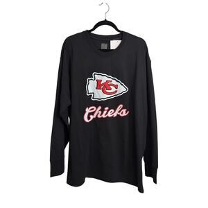 Gameday Couture Shirt Womens 2XL Black Everyday Star Long Sleeve NFL Chiefs Tee